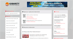 Desktop Screenshot of kabarety.com.pl