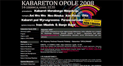 Desktop Screenshot of kabareton2008.kabarety.com.pl